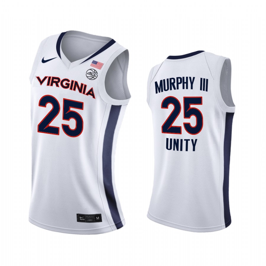 Virginia Cavaliers Trey Murphy III Jersey 2021 Unity White New Brand