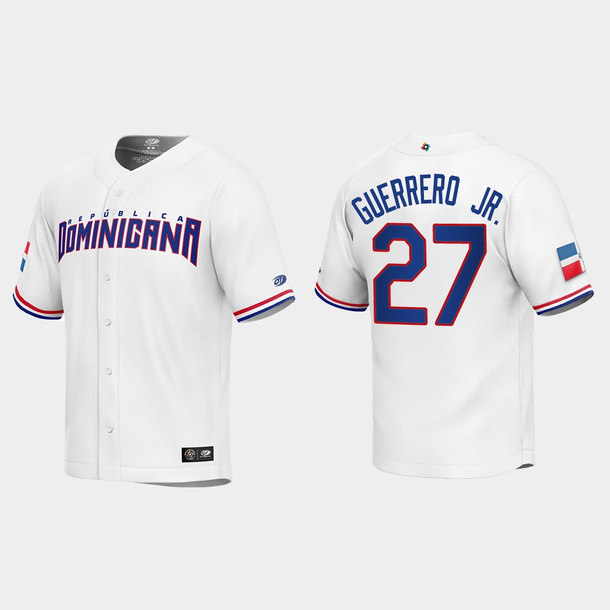 Vladimir Guerrero Jr. Dominican Republic  2023 World  Classic Jersey - White