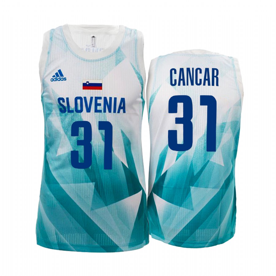 Vlatko Cancar Slovenia  #31 White 2021 Tokyo Olymipcs Limited Jersey