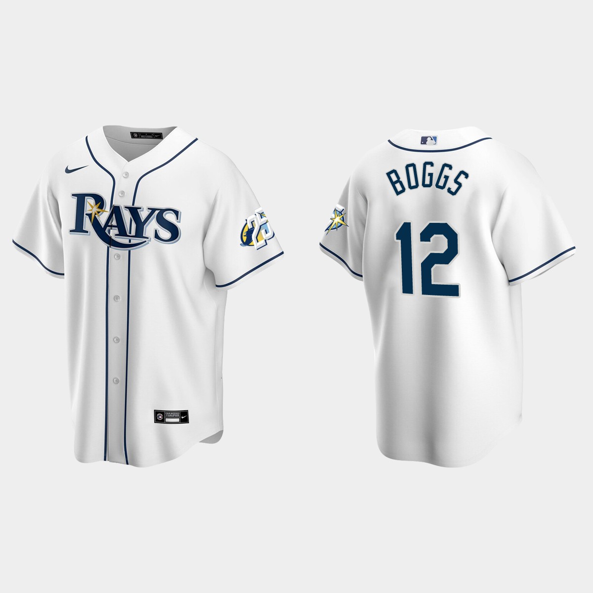 Wade Boggs Tampa Bay Rays 25th Anniversary Jersey - White