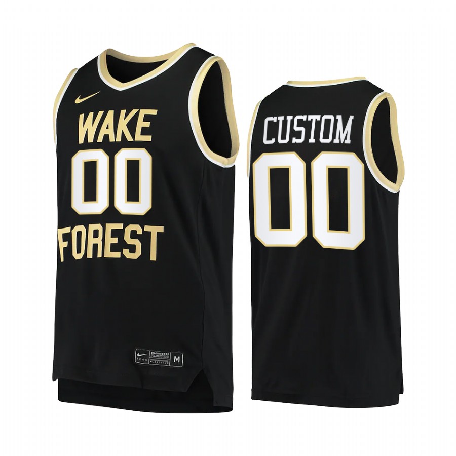 Wake Forest Demon Deacons Custom Jersey College  Black Uniform