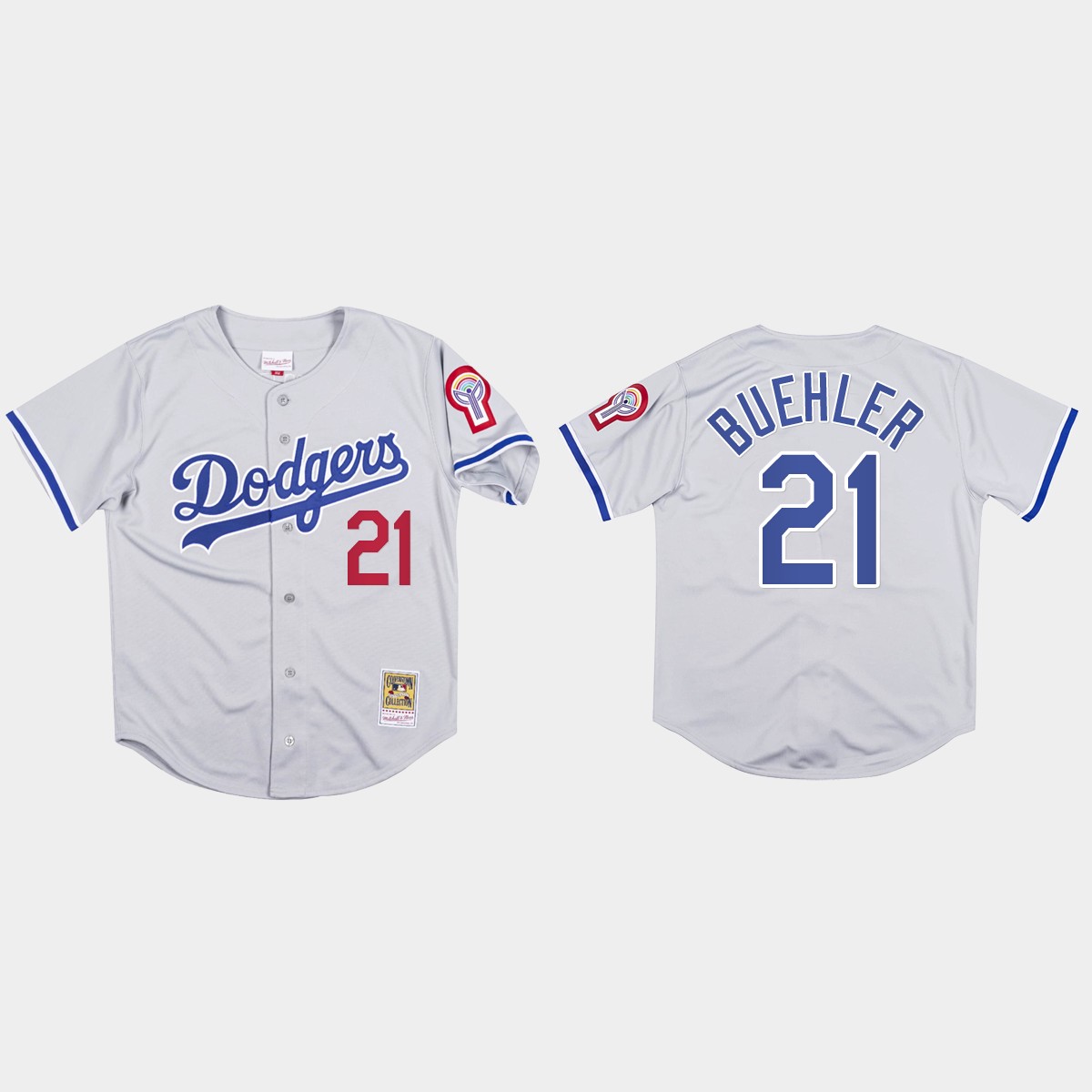 Walker Buehler #21 Los Angeles Dodgers Mitchell And Ness 1981 Jersey - Gray