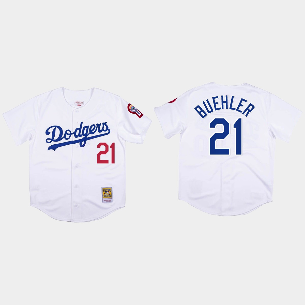 Walker Buehler #21 Los Angeles Dodgers Mitchell And Ness 1981 Jersey - White
