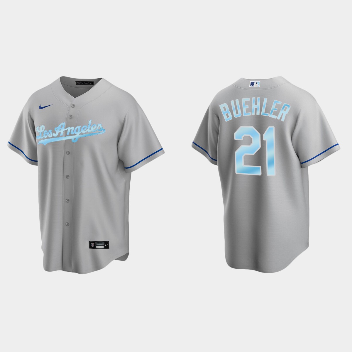 Walker Buehler Los Angeles Dodgers 2022 Father's Day Gift Jersey - Gray