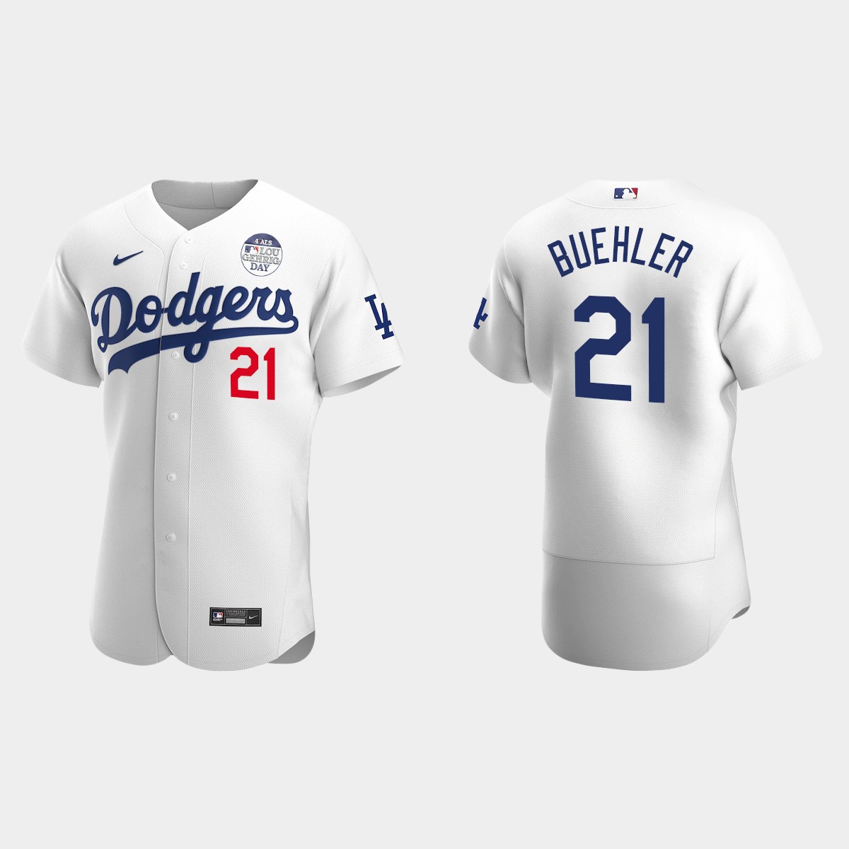 Walker Buehler Los Angeles Dodgers 4 ALS Lou Gehrig Day Jersey - White