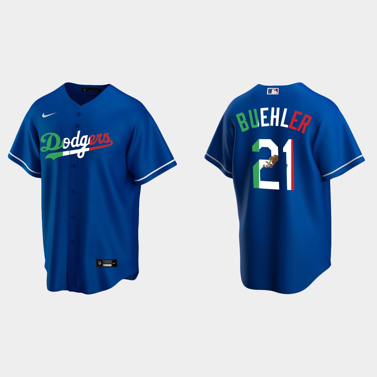 Walker Buehler Los Angeles Dodgers Mexican Heritage Night Jersey - Royal