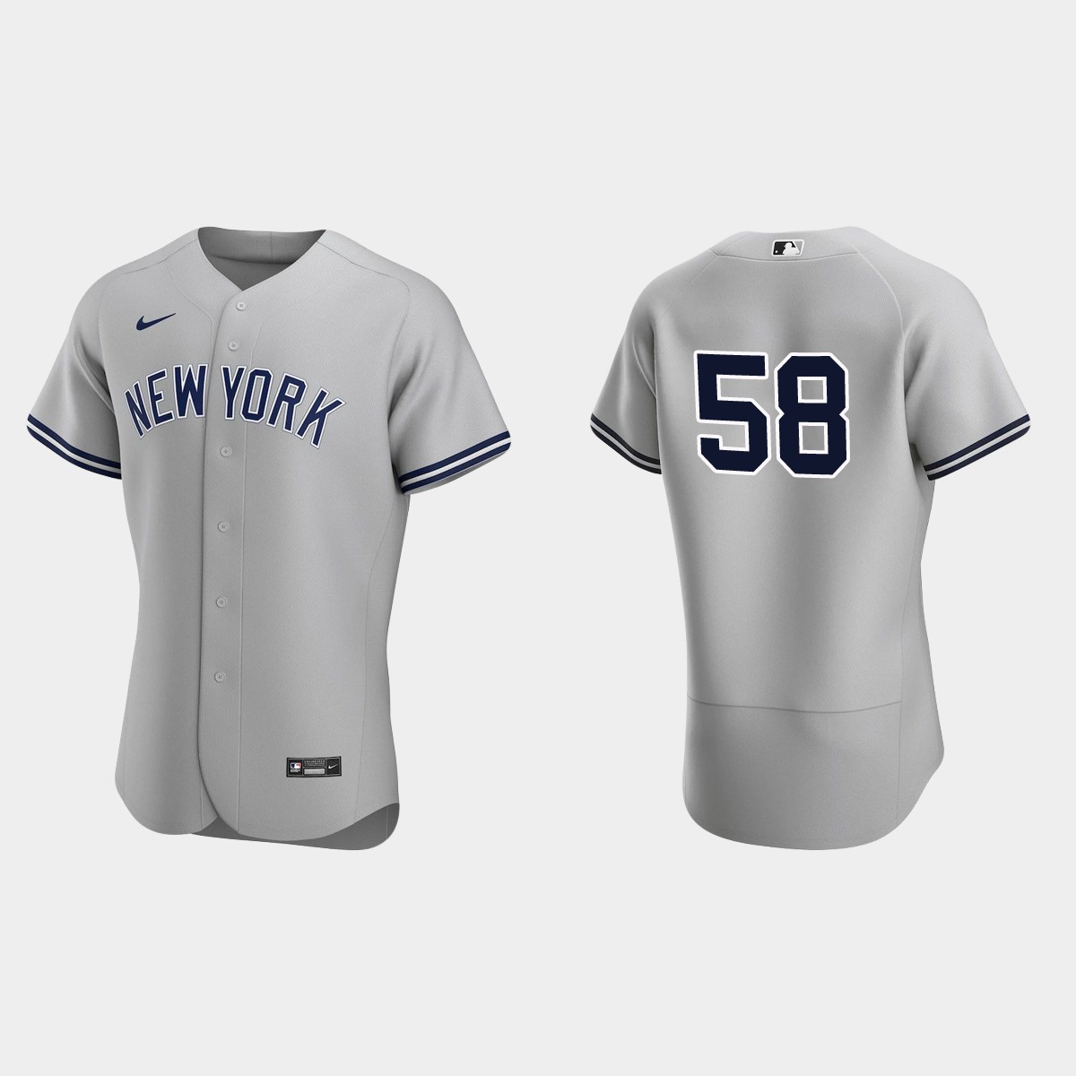 Wandy Peralta New York Yankees Road Jersey - Gray