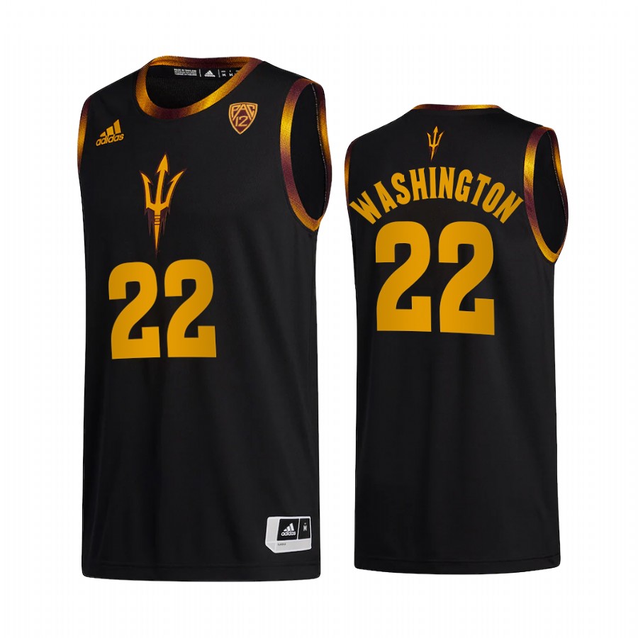 Warren Washington Arizona State Sun Devils Black Jersey 2022-23 College