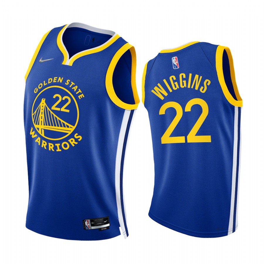 Warriors Andrew Wiggins 75th Diamond Anniversary Royal 2021-22 Jersey Icon Edition
