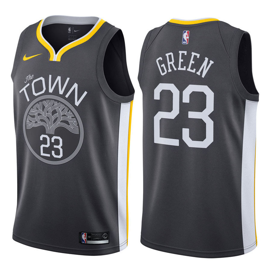 Warriors Male Draymond Green #23 2017-18 Statement Black Jersey
