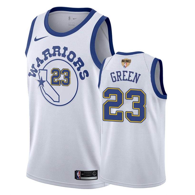 Warriors Male Draymond Green #23 2018 NBA Finals Classic White Jersey