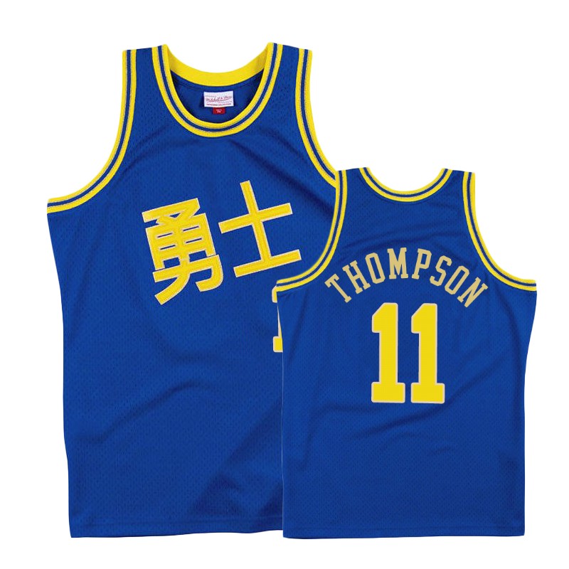 Warriors Male Klay Thompson #11 Chinese New Year Royal Jersey