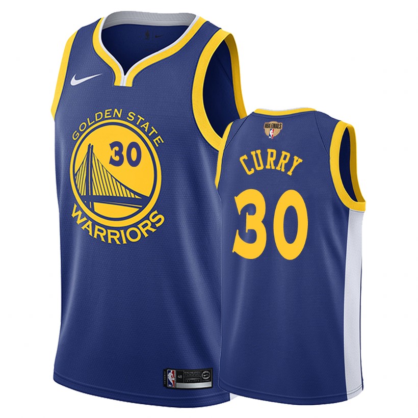 Warriors Male Stephen Curry #30 Finals Bound Icon Blue Jersey