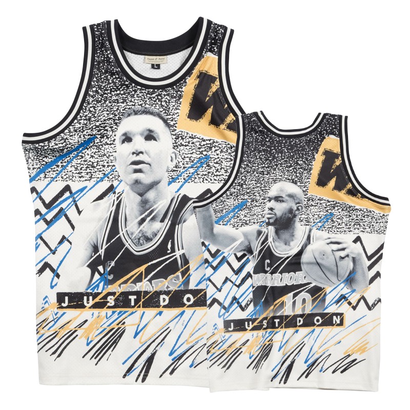 Warriors Men's Chris Mullin #17 All-Star Image Jersey - Gray