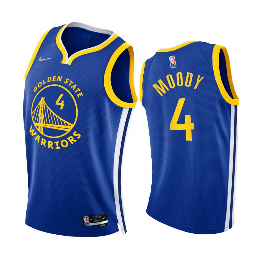 Warriors Moses Moody 75th Diamond Anniversary Royal 2021-22 Jersey Icon Edition