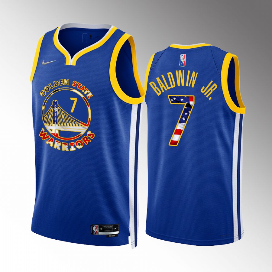Warriors Patrick Baldwin Jr. #7 2022 4th of July Jersey