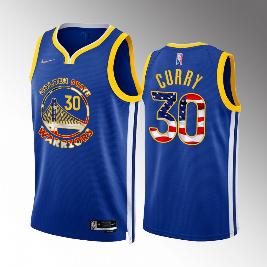 Warriors Stephen Curry #30 2022 4th of July Jersey