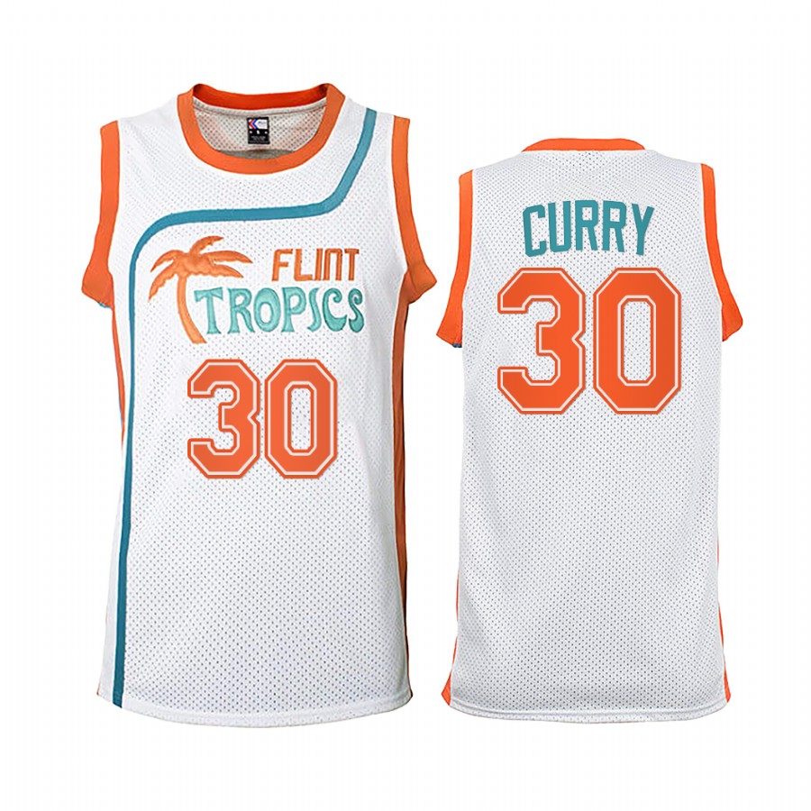 Warriors Stephen Curry #30 Jackie Moon Flint Tropics  Jersey