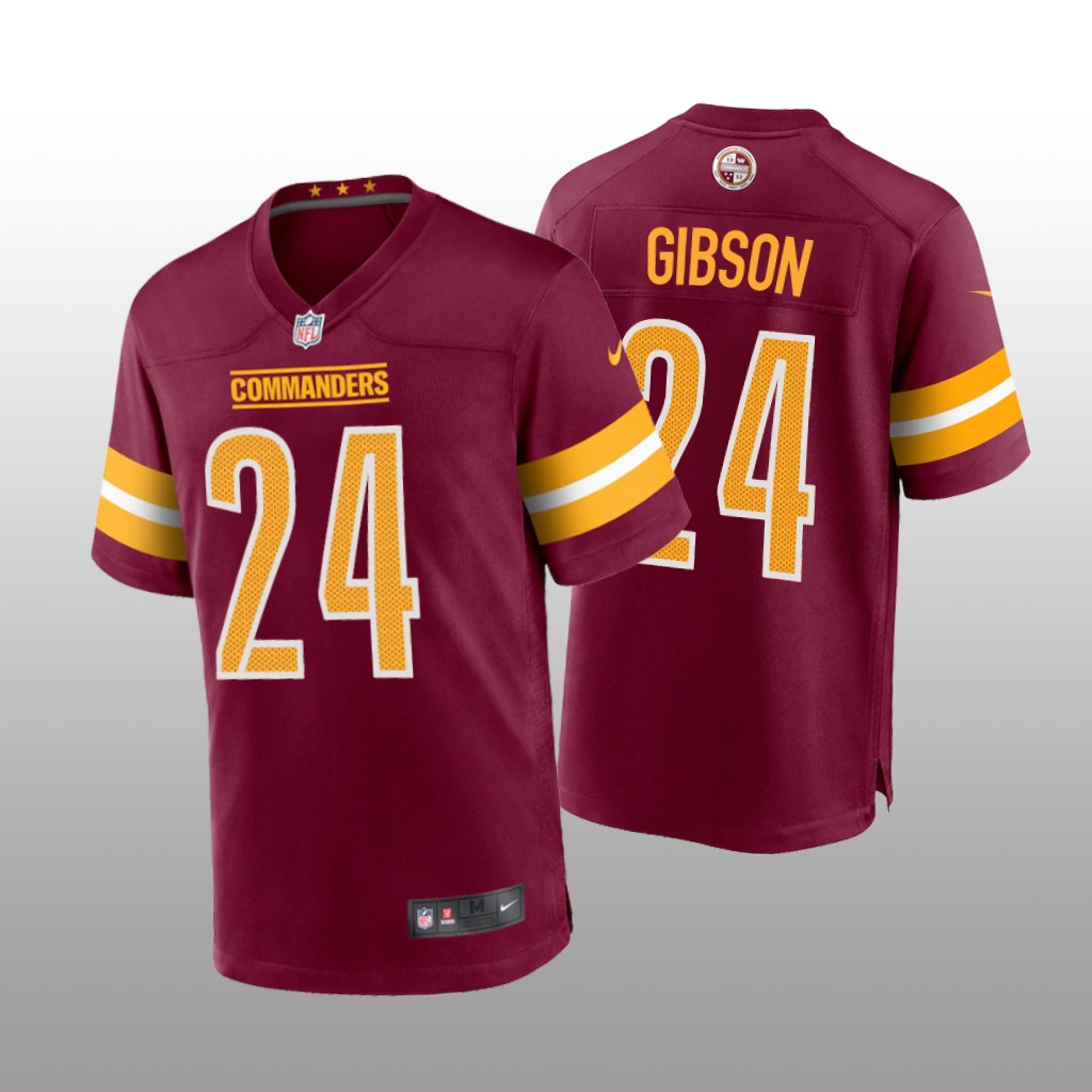 Washington Commanders Antonio Gibson Burgundy Gold Jersey Game - Youth