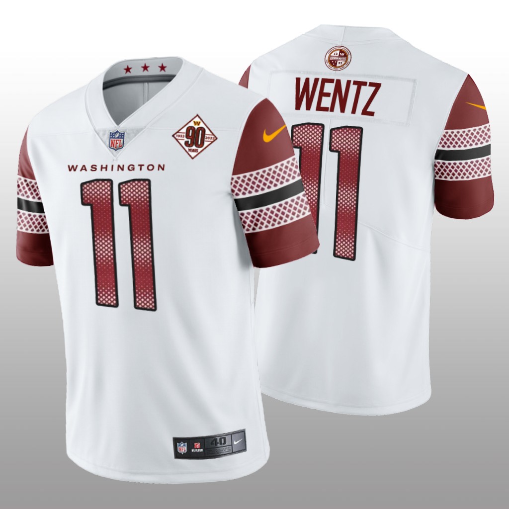 Washington Commanders Carson Wentz White Limited 90th Anniversary - Men's