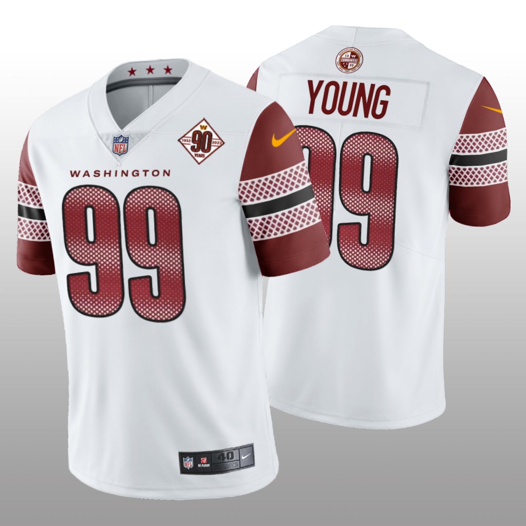 Washington Commanders Chase Young White Limited 90th Anniversary - Men's