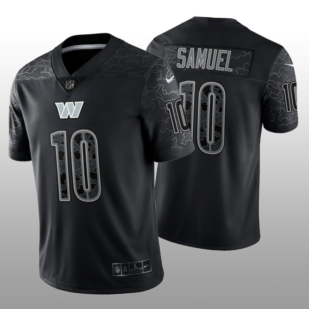 Washington Commanders Curtis Samuel Black Jersey Reflective Limited - Men's