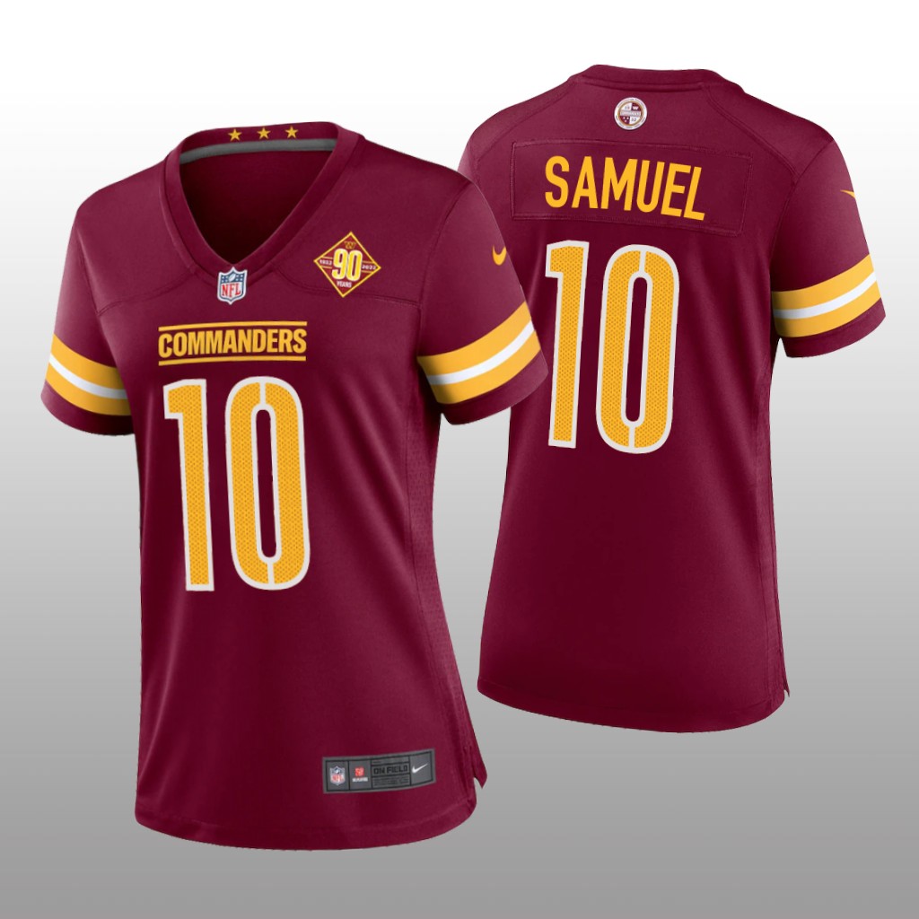 Washington Commanders Curtis Samuel Burgundy Jersey 90th Anniversary - Women's