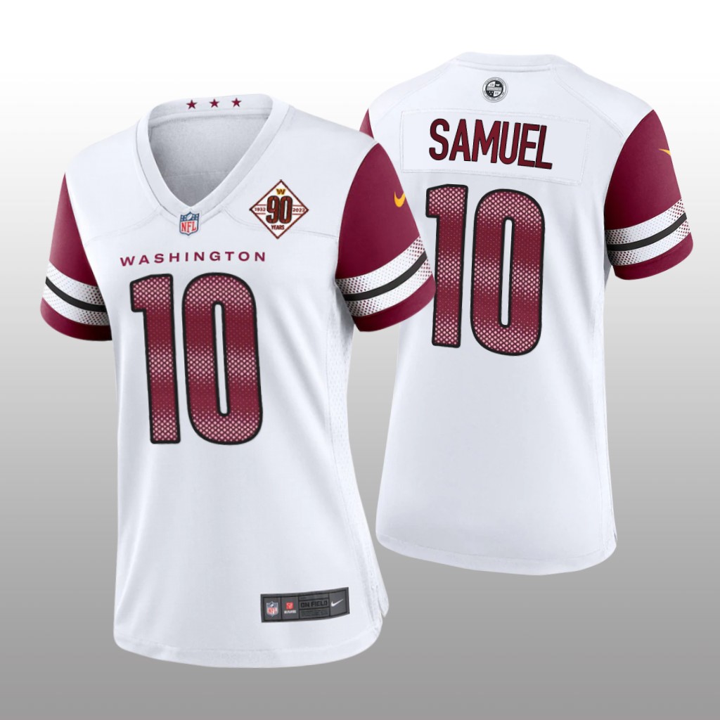 Washington Commanders Curtis Samuel White Jersey 90th Anniversary - Women's