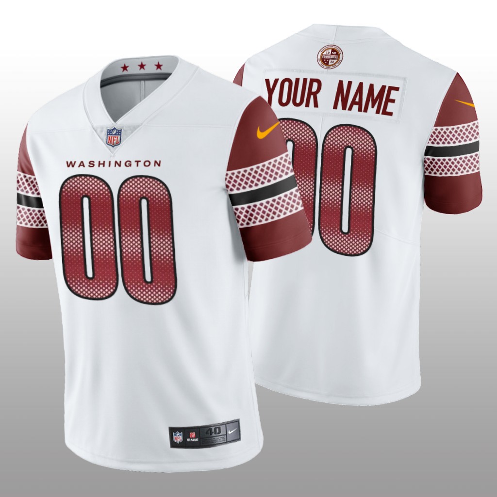 Washington Commanders Custom White Jersey Vapor Limited - Men's