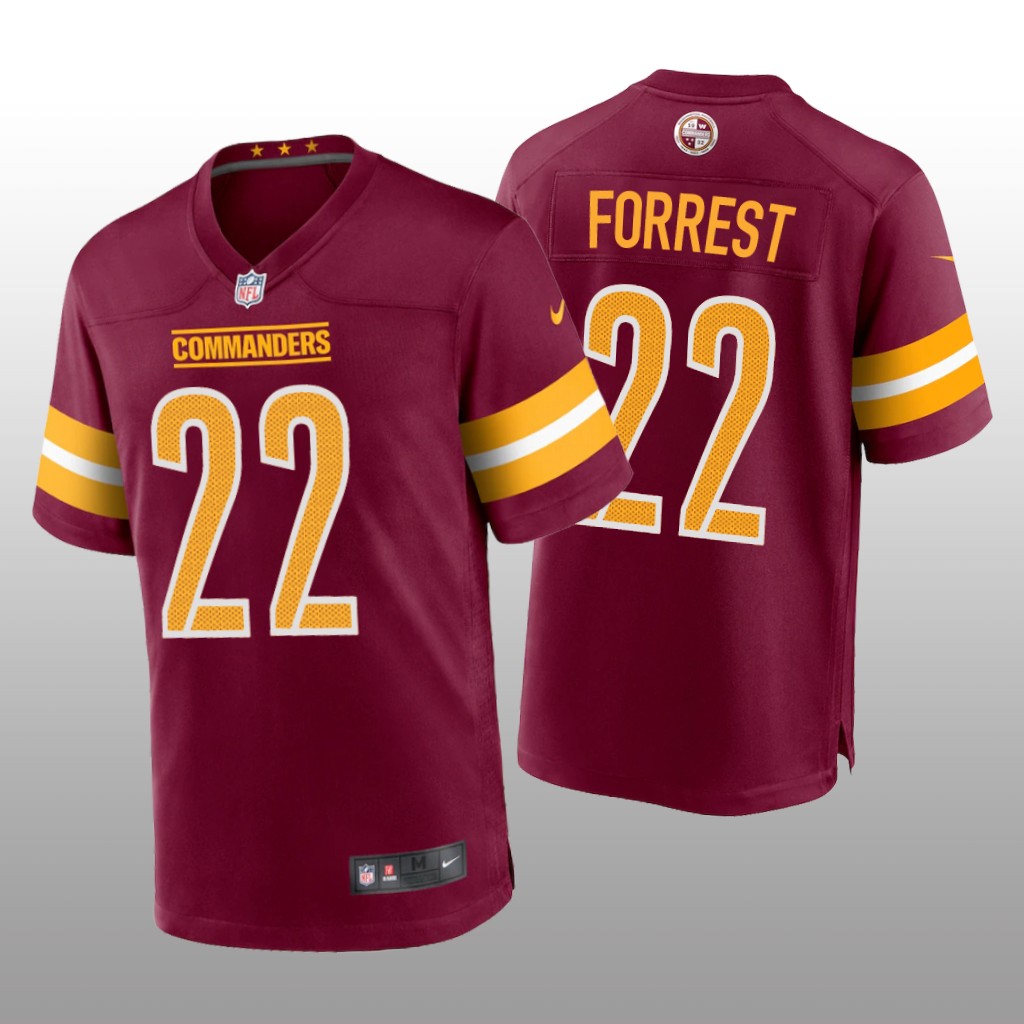 Washington Commanders Darrick Forrest Burgundy Jersey Game - Men's
