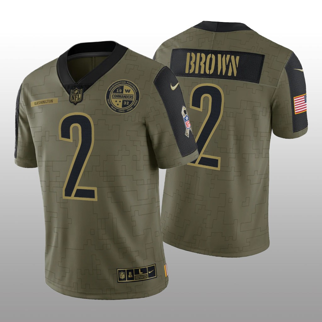 Washington Commanders Dyami Brown Olive Limited Salute to Service - Men's