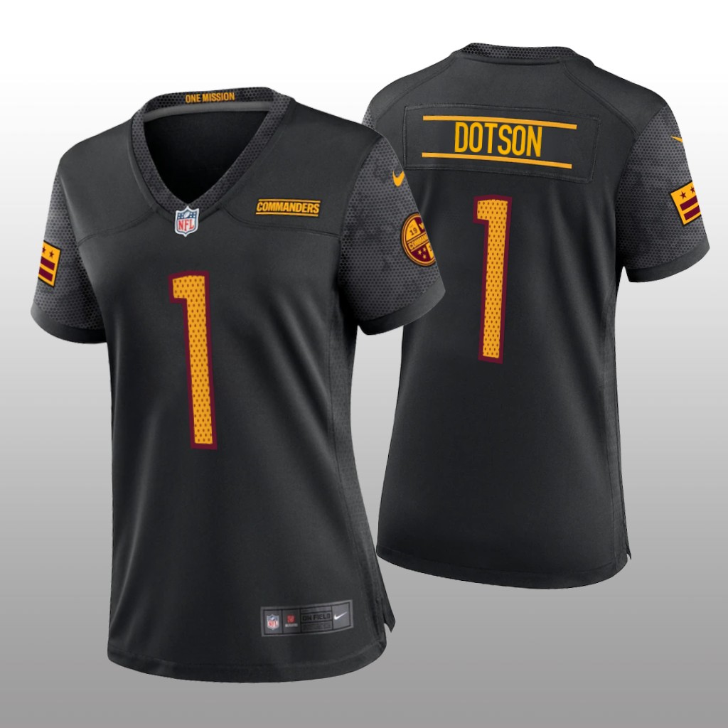 Washington Commanders Jahan Dotson Black Jersey Alternate Game - Women's
