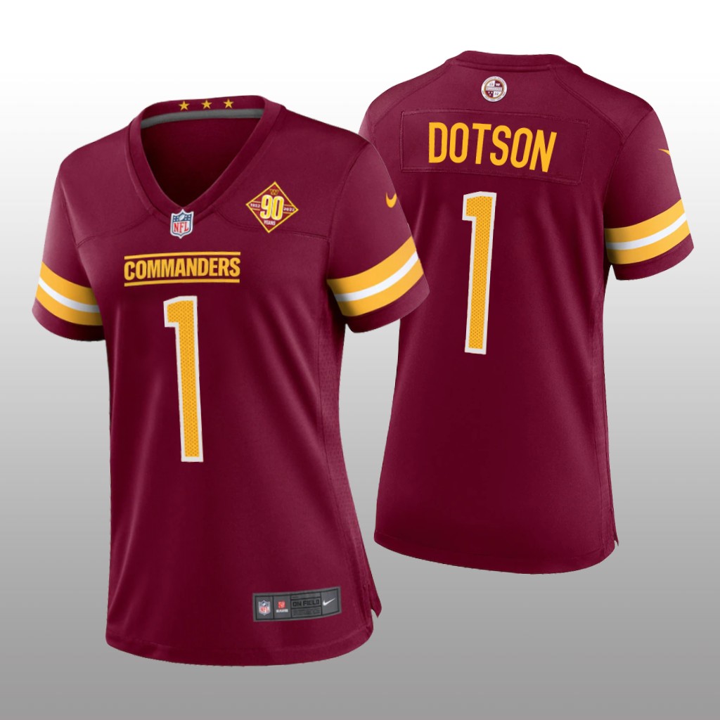 Washington Commanders Jahan Dotson Burgundy Jersey 90th Anniversary - Women's
