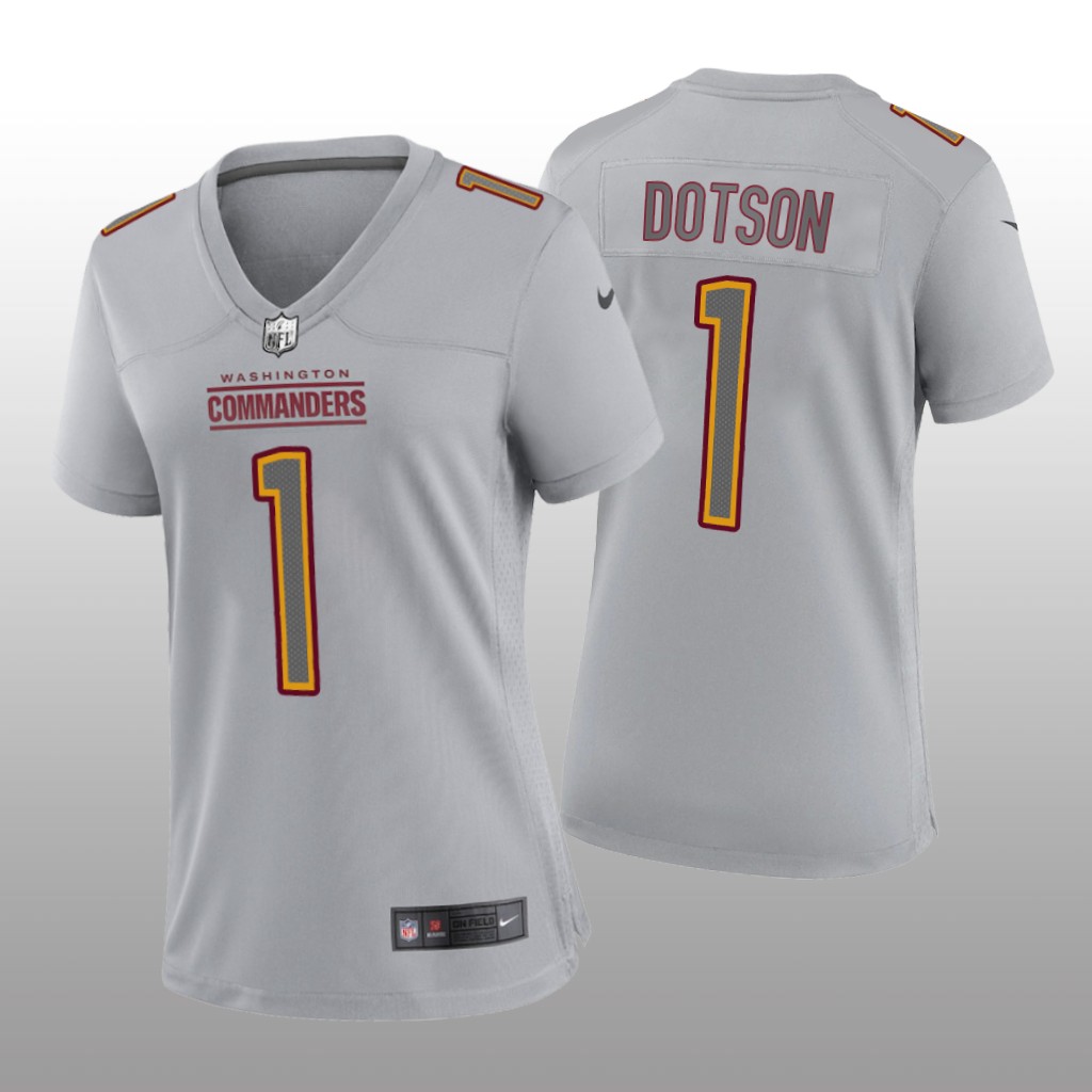 Washington Commanders Jahan Dotson Gray Jersey Atmosphere Fashion Game - Women's