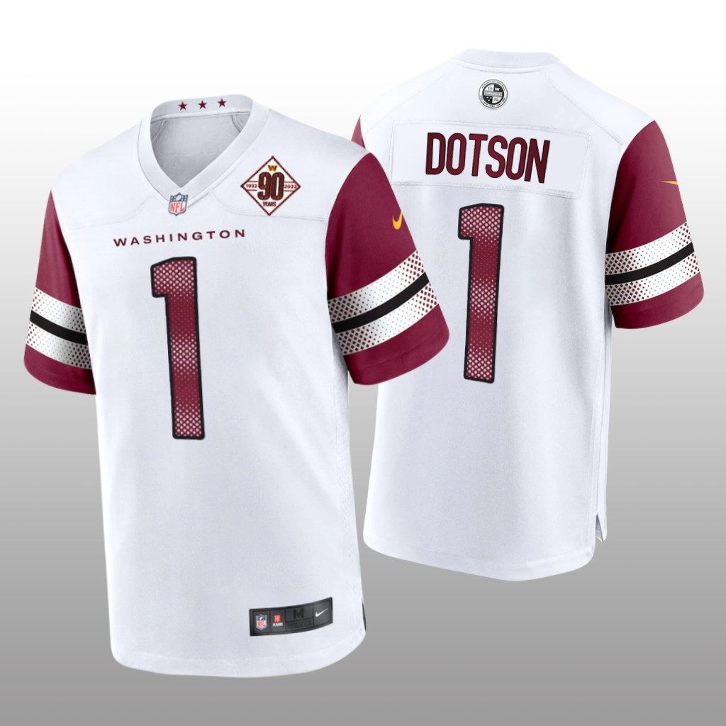Washington Commanders Jahan Dotson White Game 90th Anniversary - Men's