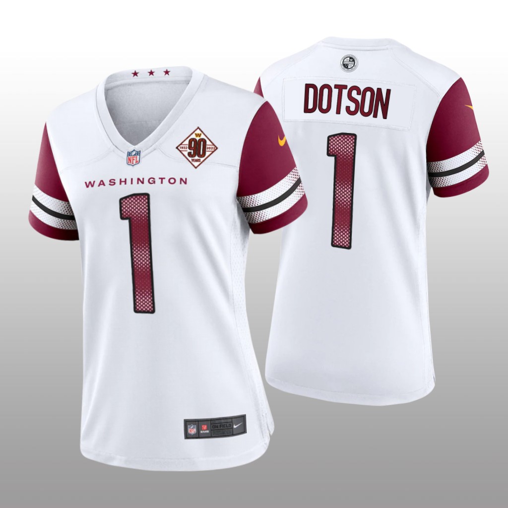Washington Commanders Jahan Dotson White Jersey 90th Anniversary - Women's