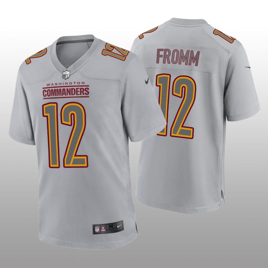 Washington Commanders Jake Fromm Gray Jersey Atmosphere Fashion Game - Men's