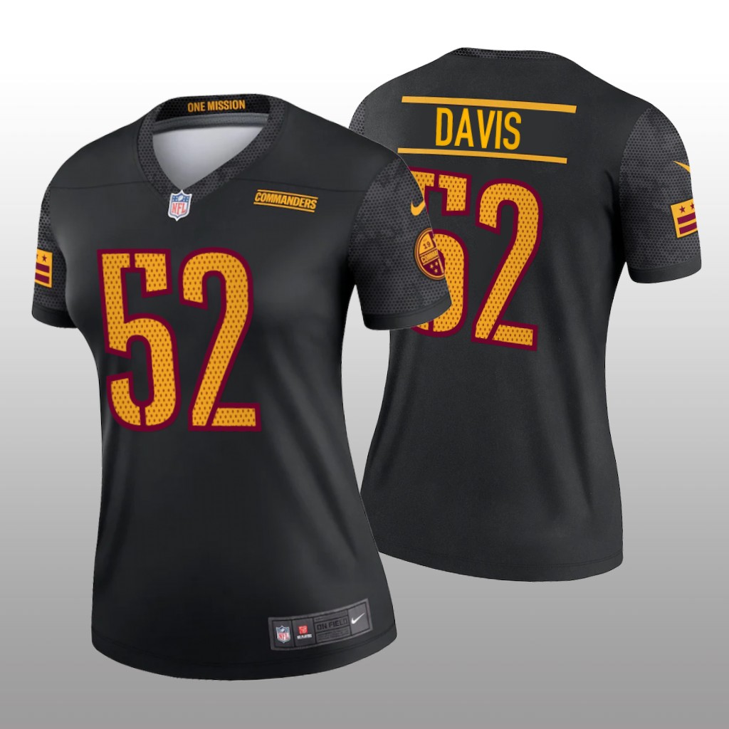 Washington Commanders Jamin Davis Black Jersey Alternate Legend - Women's