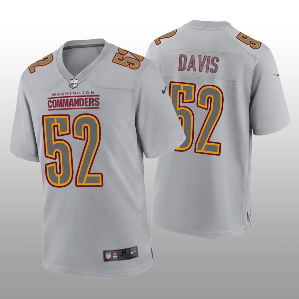Washington Commanders Jamin Davis Gray Jersey Atmosphere Fashion Game - Men's