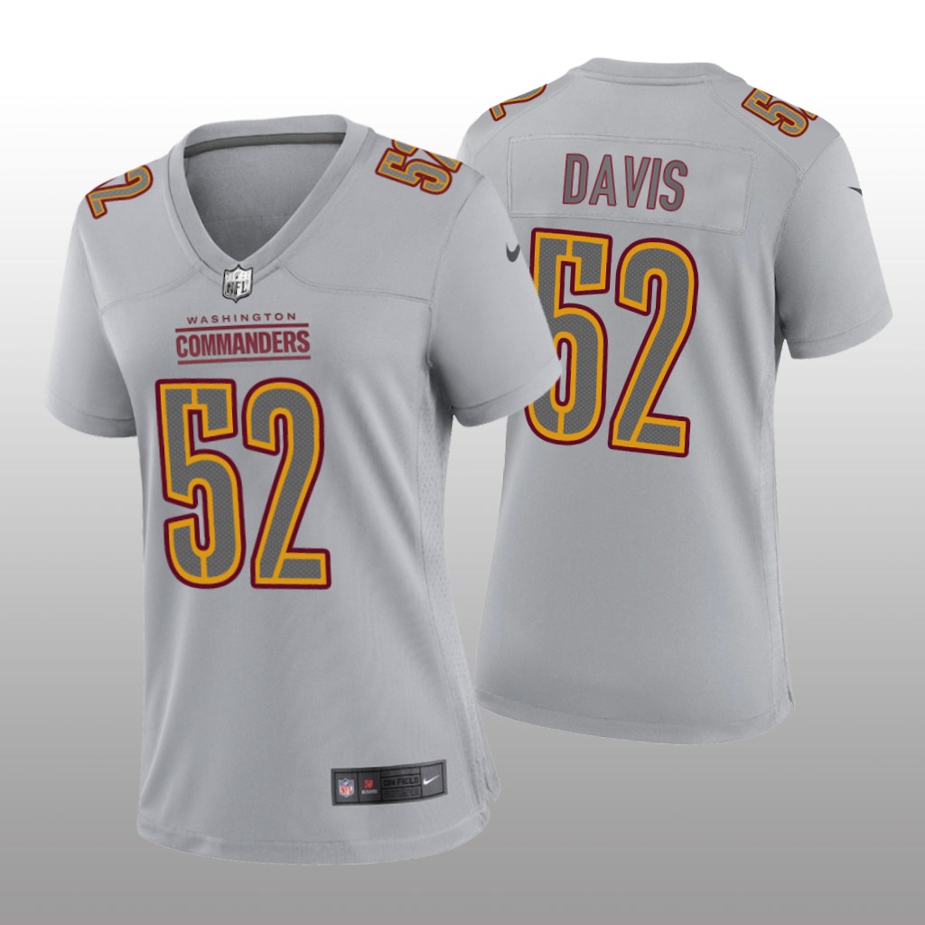 Washington Commanders Jamin Davis Gray Jersey Atmosphere Fashion Game - Women's