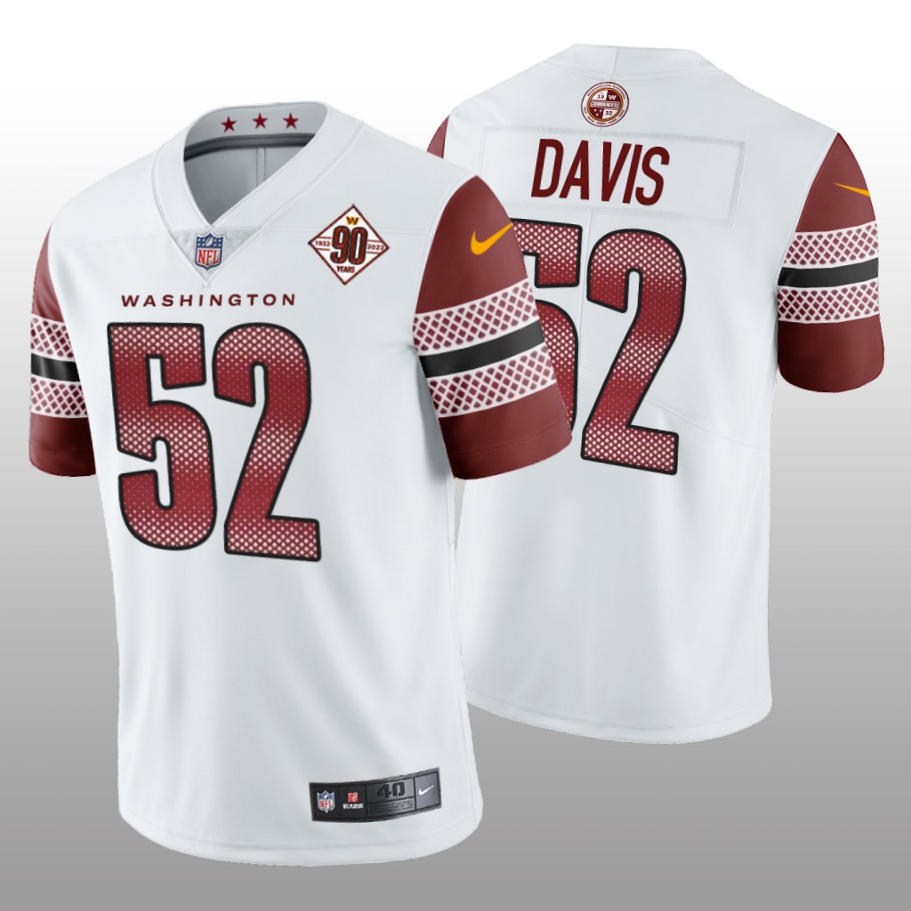 Washington Commanders Jamin Davis White Limited 90th Anniversary - Men's