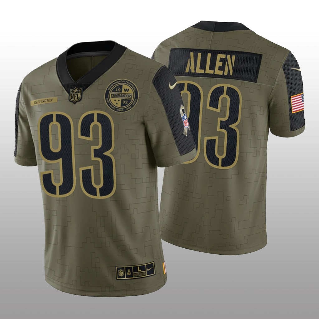 Washington Commanders Jonathan Allen Olive Limited Salute to Service - Men's
