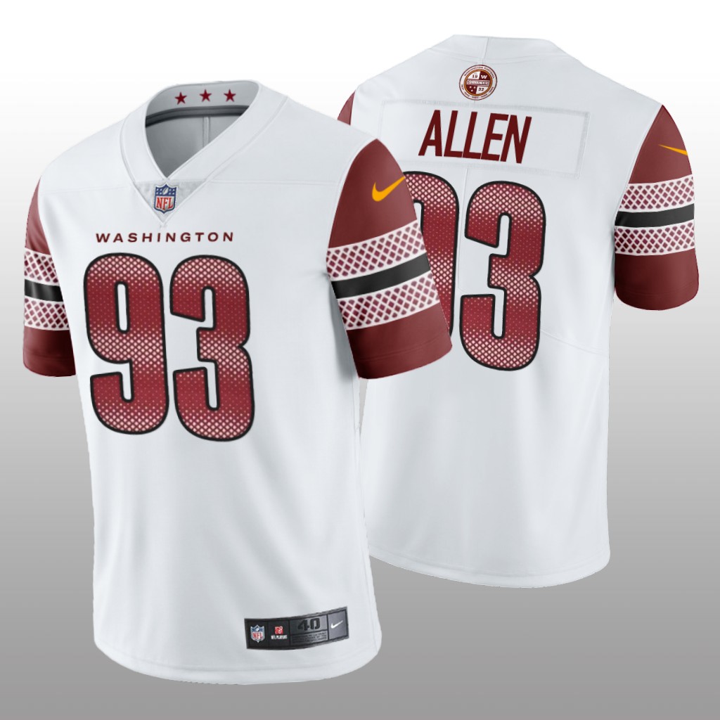 Washington Commanders Jonathan Allen White Jersey Vapor Limited - Men's