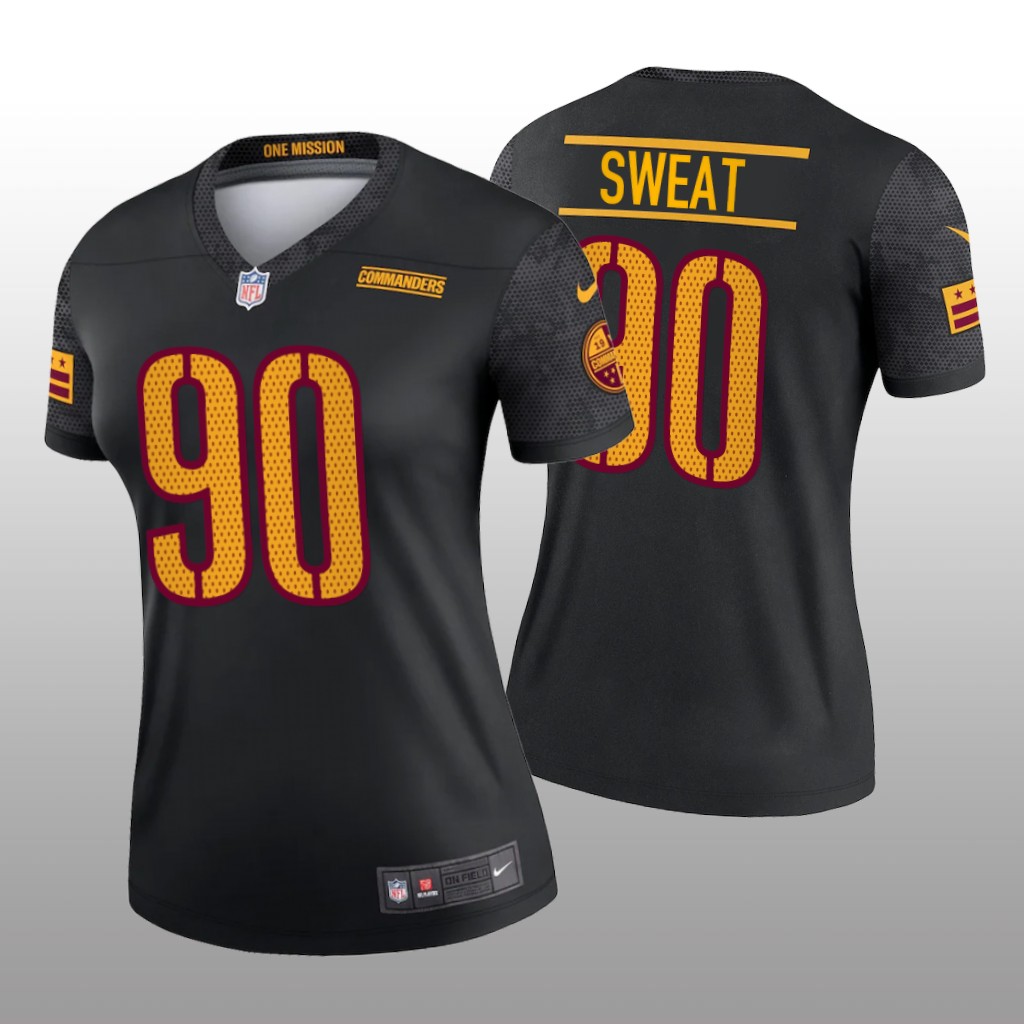 Washington Commanders Montez Sweat Black Jersey Alternate Legend - Women's