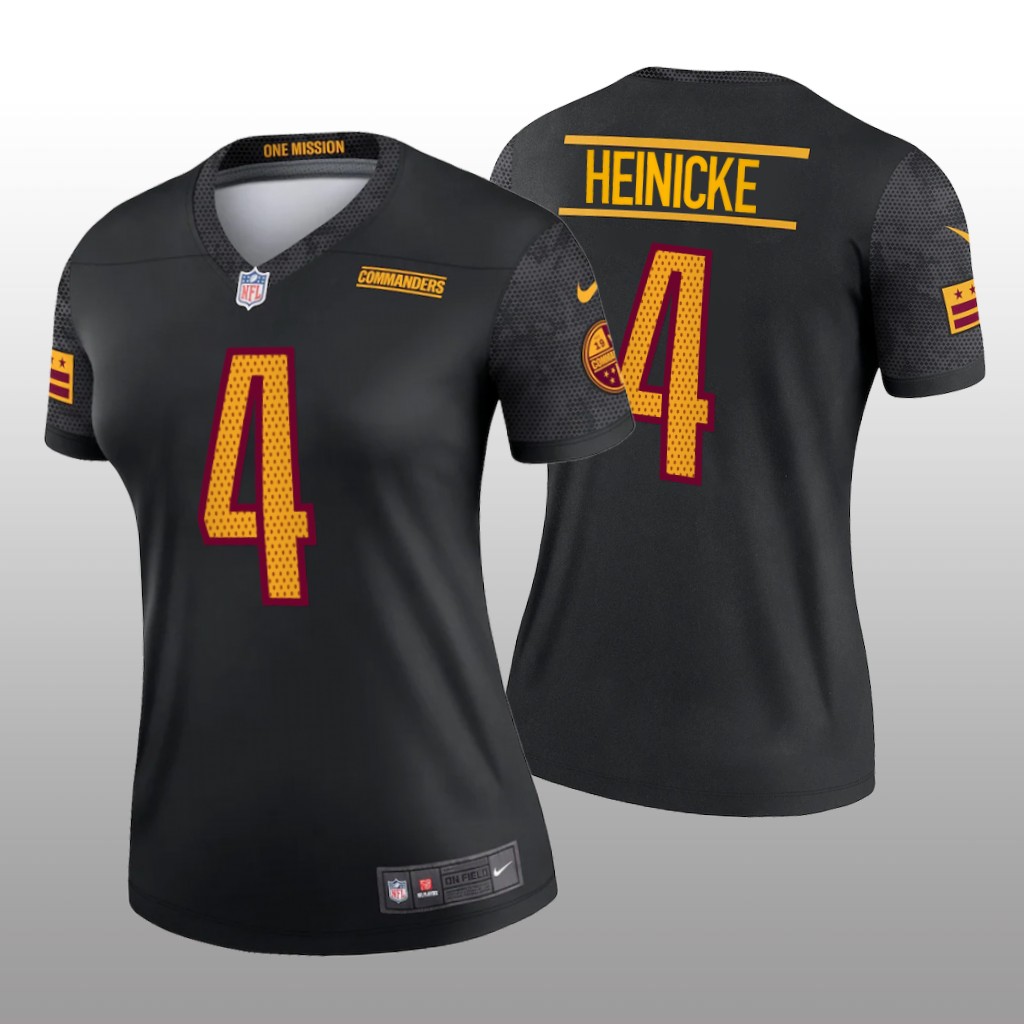 Washington Commanders Taylor Heinicke Black Jersey Alternate Legend - Women's