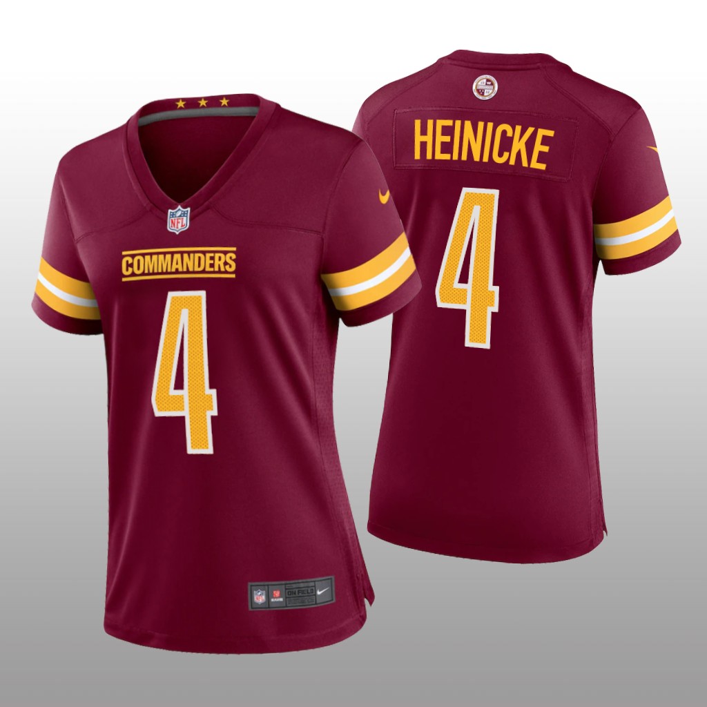 Washington Commanders Taylor Heinicke Burgundy Jersey Game - Women's
