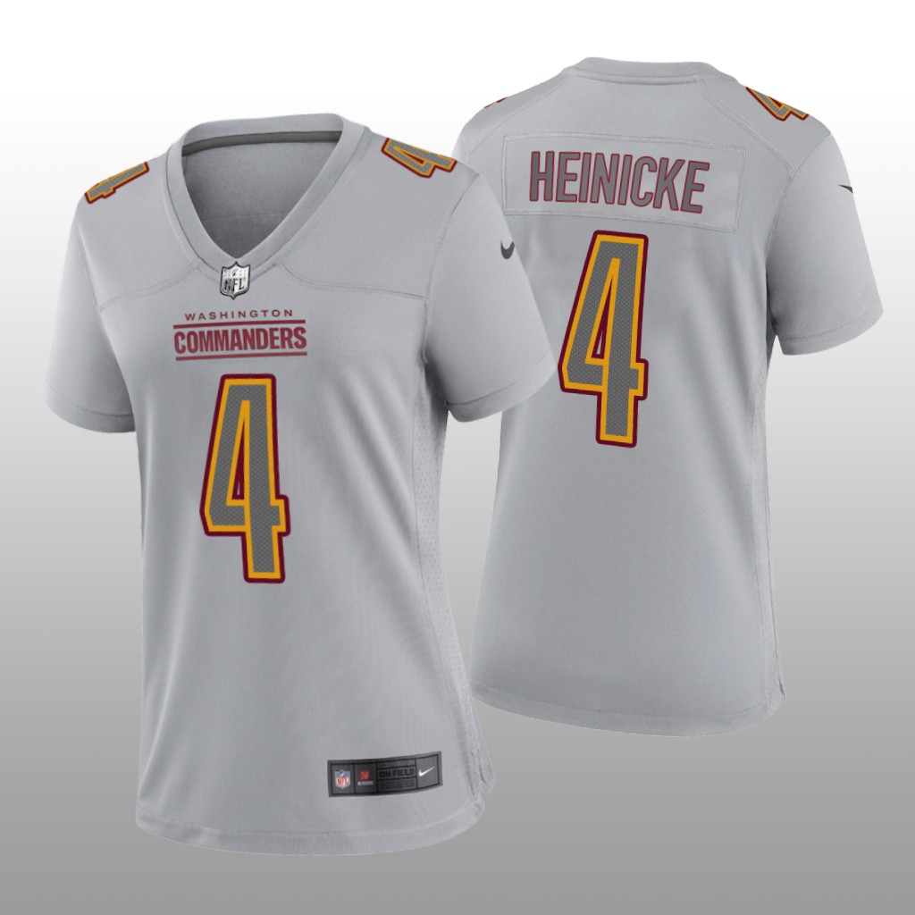 Washington Commanders Taylor Heinicke Gray Jersey Atmosphere Fashion Game - Women's
