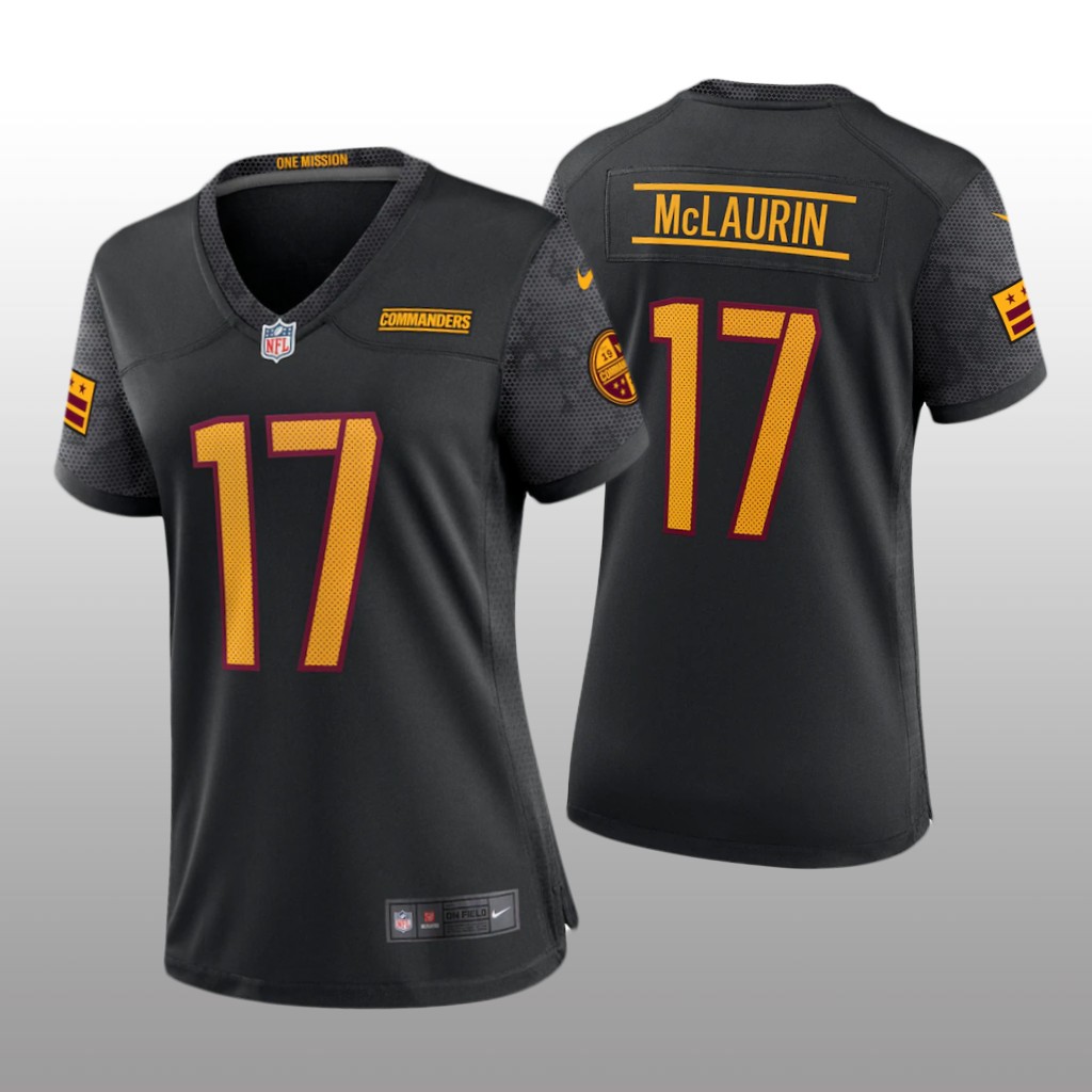 Washington Commanders Terry McLaurin Black Jersey Alternate Game - Women's