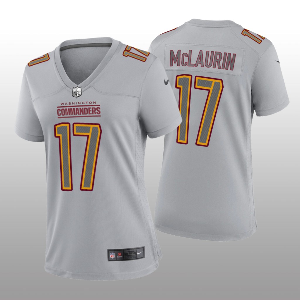Washington Commanders Terry McLaurin Gray Jersey Atmosphere Fashion Game - Women's