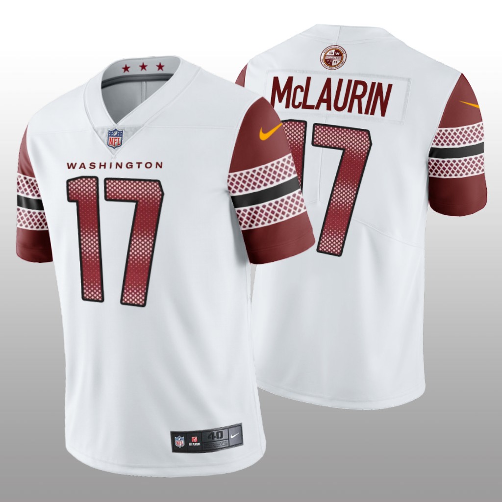 Washington Commanders Terry McLaurin White Jersey Vapor Limited - Men's